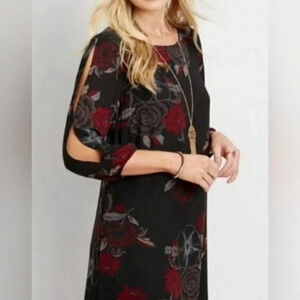 Maurices floral slit sleeve dress-medium NWT